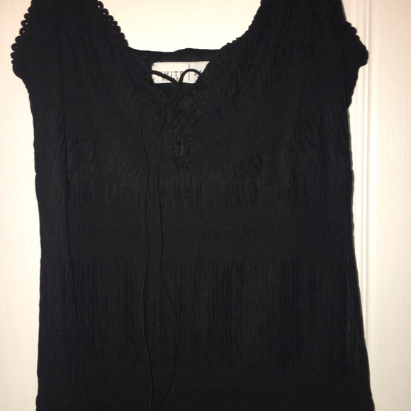 Textured black maxi dress - Picture 2 of 4